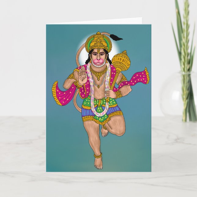 Carte de vœux de Lord Hanuman (Devant)