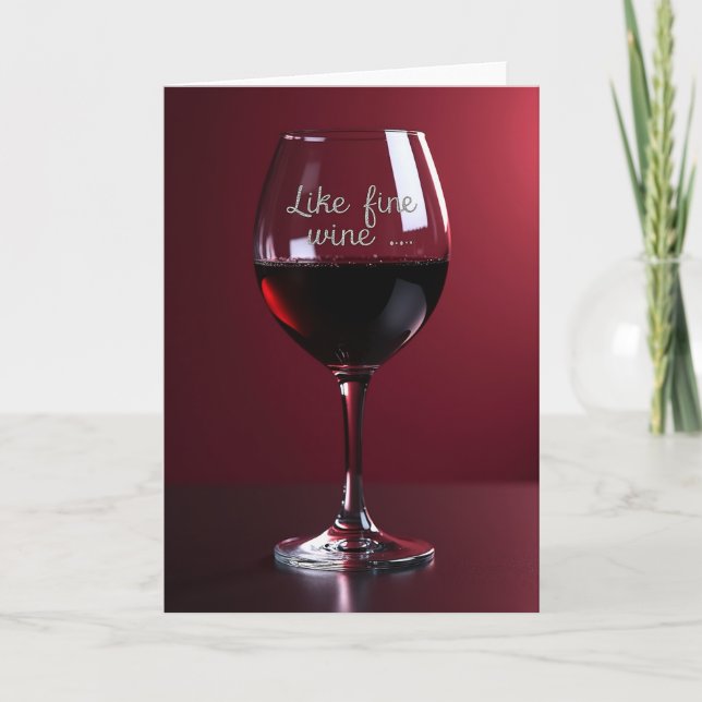 Carte de vœux de luxe pour anniversaire (Devant)