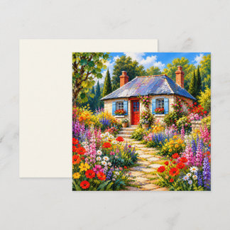 Carte de vœux de maison de campagne