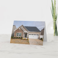 Carte de Vœux de Maison Heureuse pour Agent Immobi