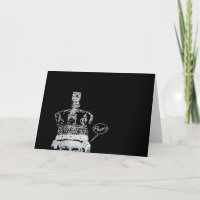 Carte de voeux de majesté de piaulement