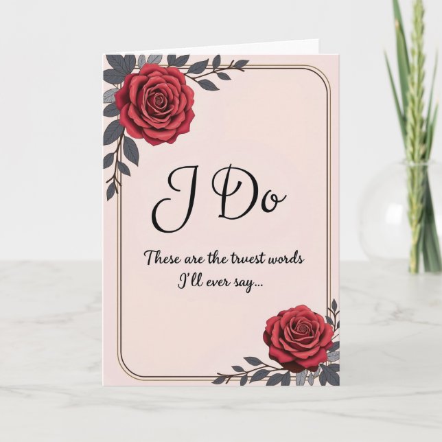 Carte de Vœux de Mariage (Devant)