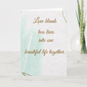Carte de vœux de mariage Amour Élégant
