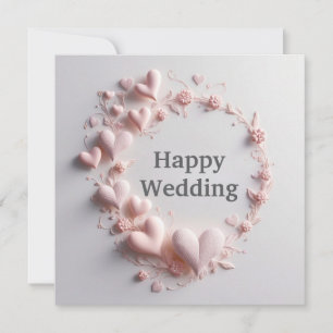 Carte de vœux de mariage joyeux