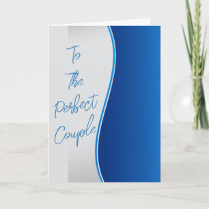 Carte de vœux de mariage pour couple parfait