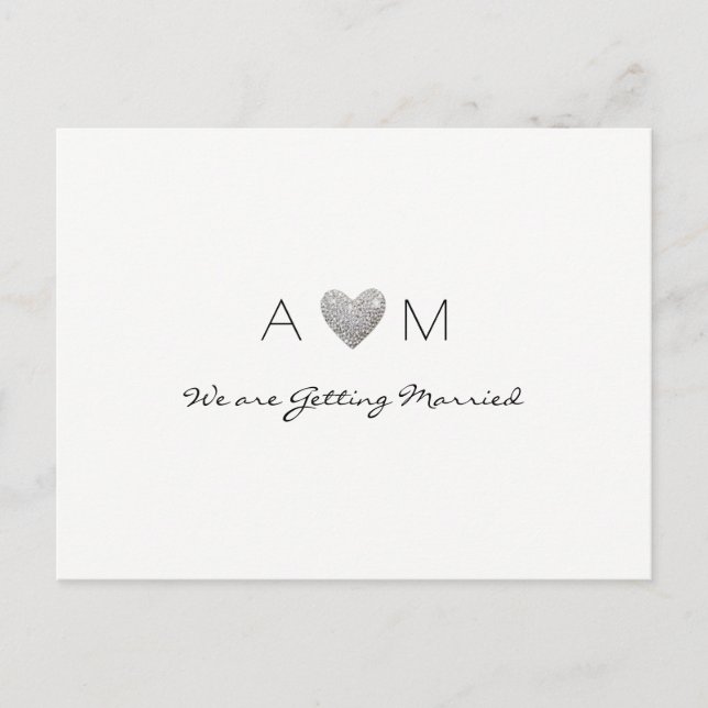 carte de vœux de mariage pour invitation de sauveg (Devant)