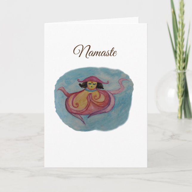 Carte de vœux de méditation de Miss Octopodia (Devant)