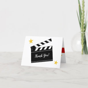 Carte de voeux de Merci de thème de film de cadeau