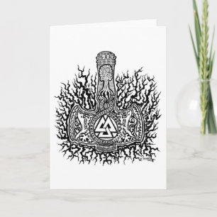 Carte de voeux de Mjolnir - de Valknut