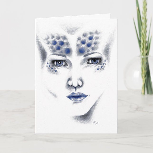 Carte de voeux de Mlle Universe Alien Madame Art (Devant)