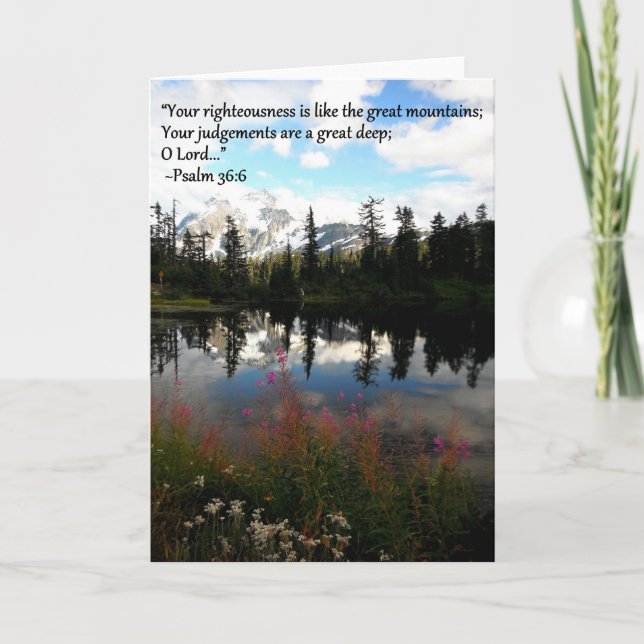 Carte de voeux de montagne (Devant)