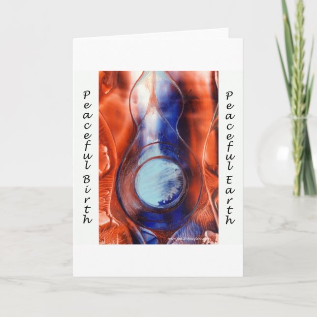 Carte de voeux de naissance pacifique (Devant)