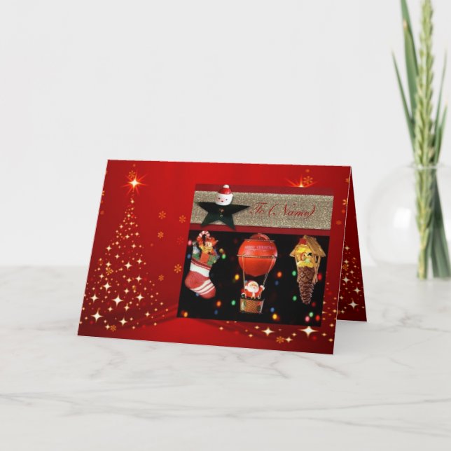 Carte de voeux de Noël (Devant)