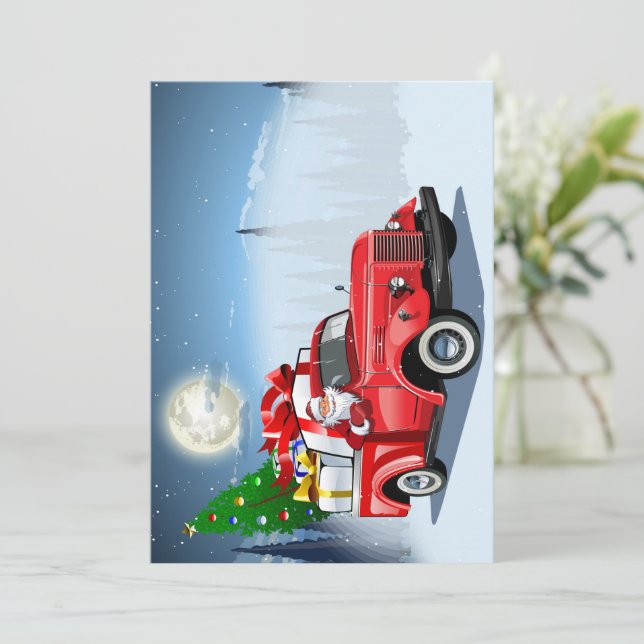 Carte de vœux de Noël (Debout devant)