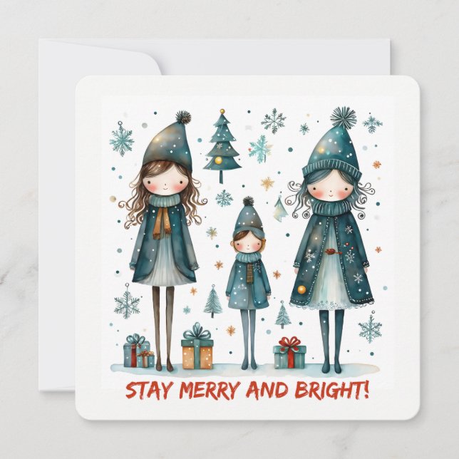Carte de vœux de Noël (Devant)