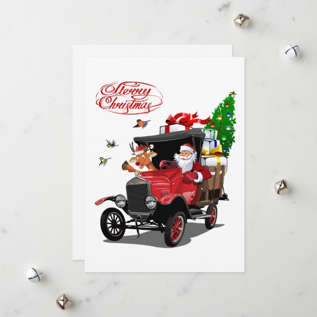 Carte de vœux de Noël (Devant/Arrière en situation)