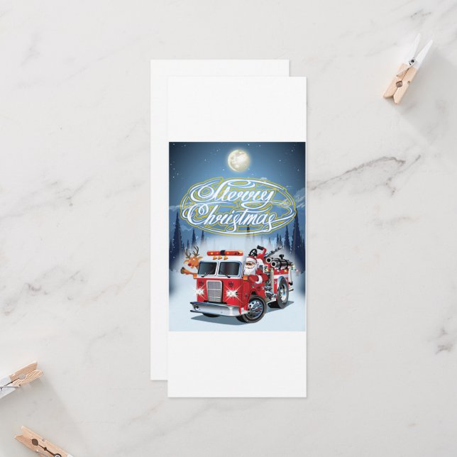 carte de voeux de Noël (Devant/Arrière en situation)