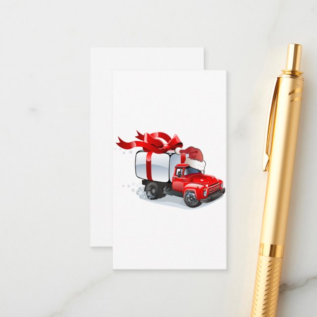 Carte de voeux de Noël (Devant/Arrière en situation)