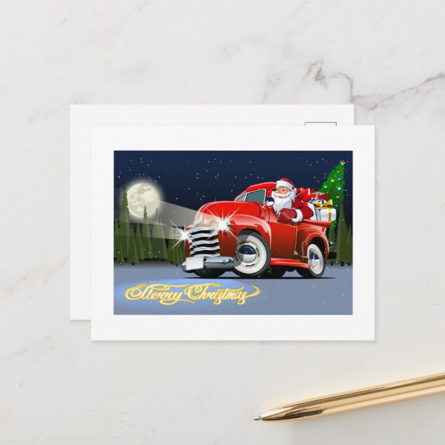 Carte de voeux de Noël (Devant/Arrière en situation)