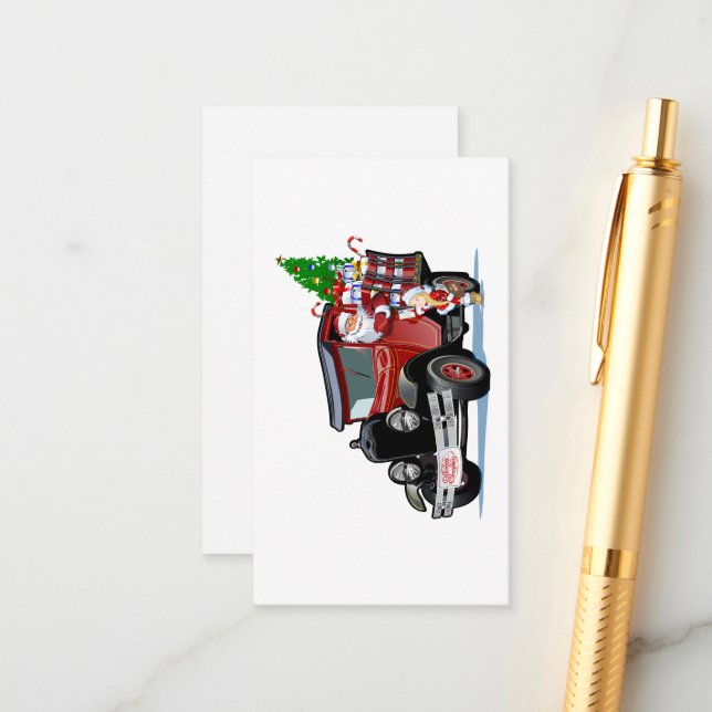 Carte de voeux de Noël (Devant/Arrière en situation)