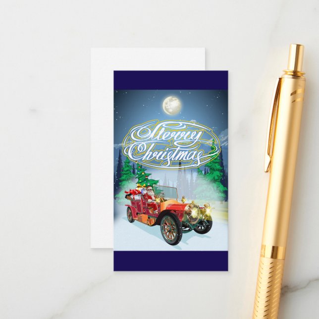 Carte de vœux de Noël (Devant/Arrière en situation)