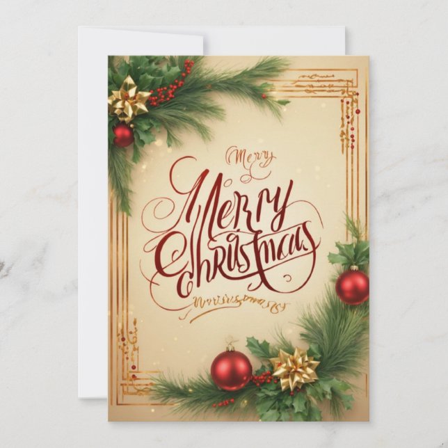 Carte de voeux de Noël (Devant)