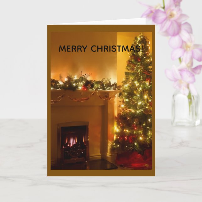 Carte de vœux de Noël (Orchidée)