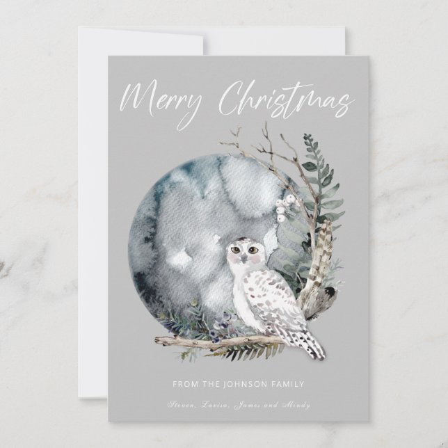 Carte de vœux de Noël (Devant)