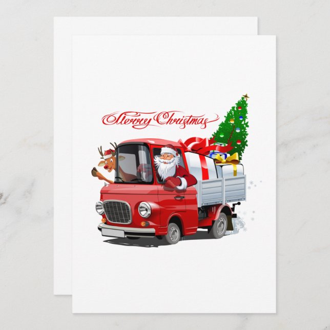 Carte de vœux de Noël (Devant / Derrière)