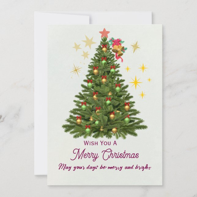 Carte de Vœux de Noël (Devant)