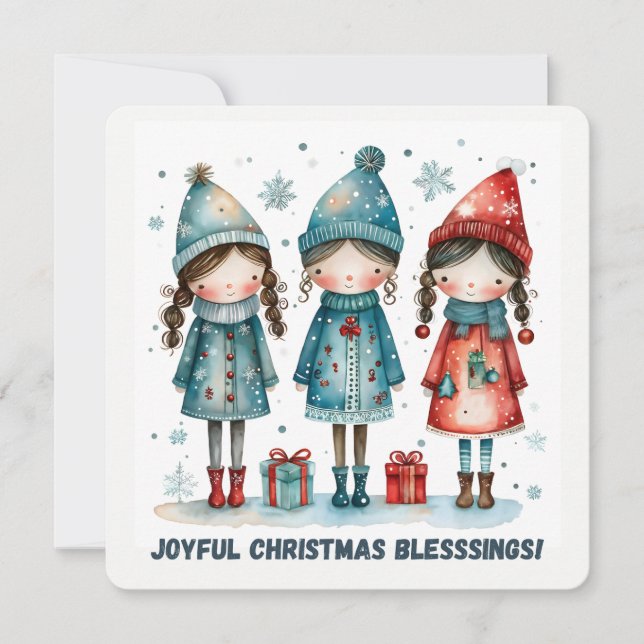 Carte de vœux de Noël (Devant)