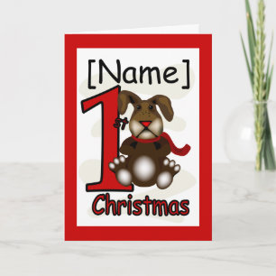 Carte de vœux de Noël 1ère lapin