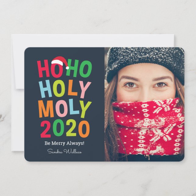 Carte de vœux de Noël 2020 Holy Moly (Devant)
