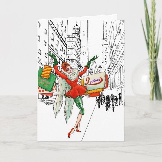 Carte de voeux de Noël #4 (salutation à l'intérieu (Devant)