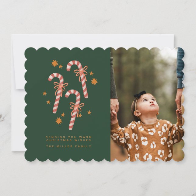 Carte de vœux de Noël à bonbons (Devant)