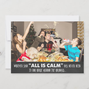 Carte de vœux de Noël à la craie photo d'humour dr