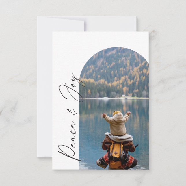 Carte de vœux de Noël à l'arche minimaliste modern (Devant)