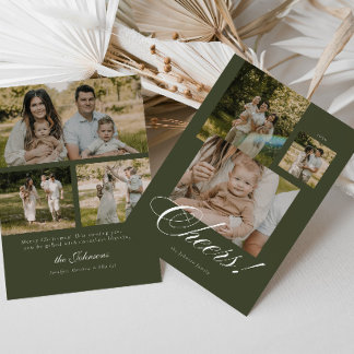 Carte de vœux de Noël à script moderne 6 Photos