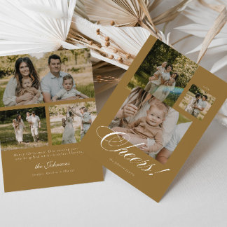 Carte de vœux de Noël à script moderne 6 Photos