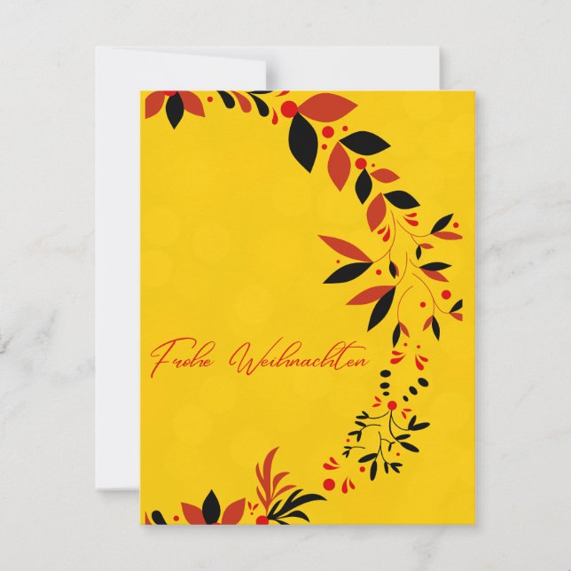 carte de voeux de noël allemand (Devant)