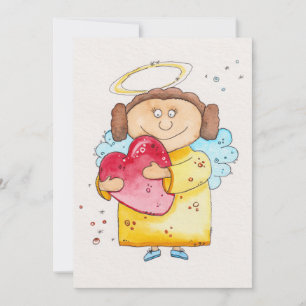 Carte de voeux de Noël Amour Angel