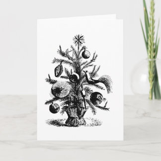 Carte de voeux de Noël Arbre