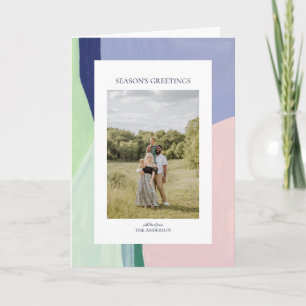 Carte de vœux de Noël artistique avec photo