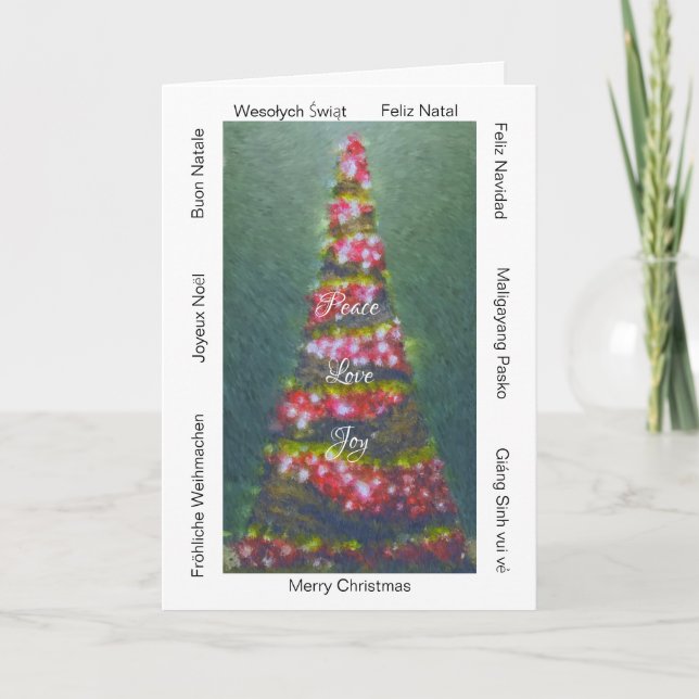 Carte de vœux de Noël "Autour du monde" x 7 (Devant)