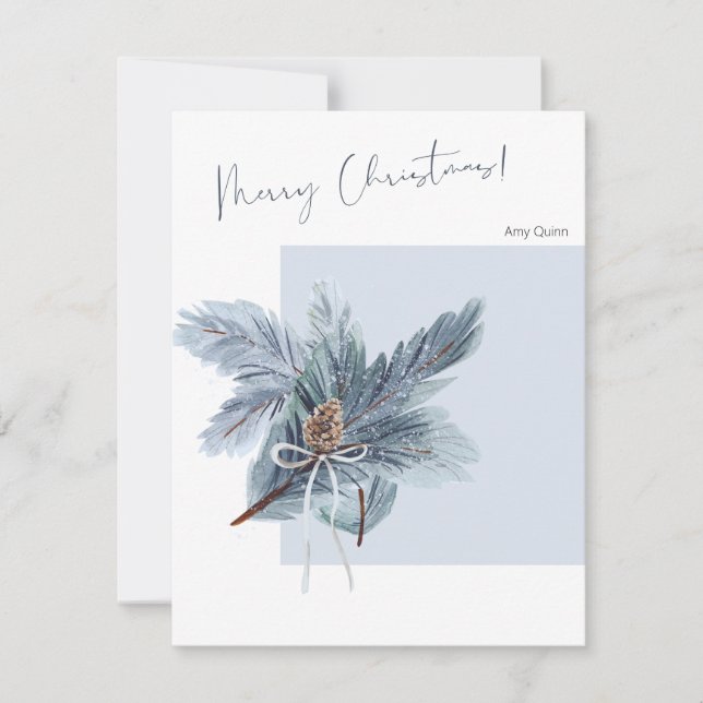 Carte de voeux de Noël avec design et texte minima (Devant)