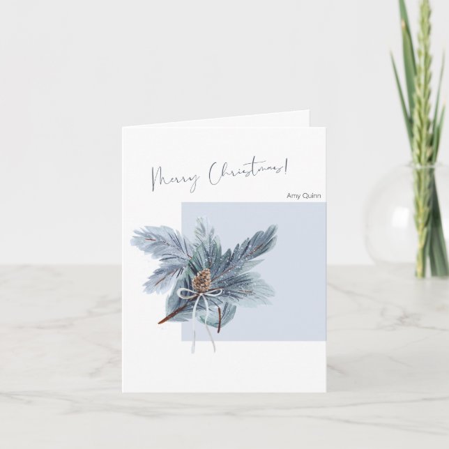 Carte de voeux de Noël avec design et texte minima (Devant)