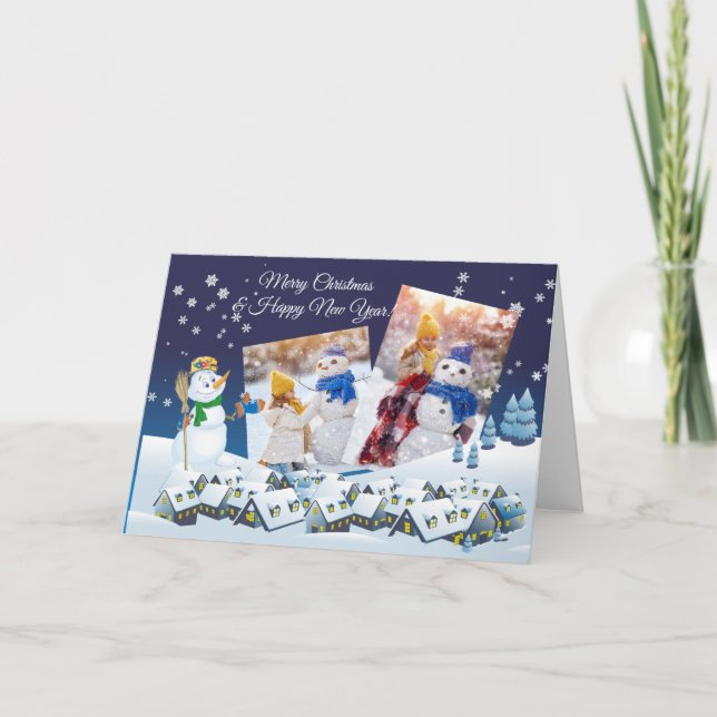 Carte de voeux de Noël avec photo (Devant)