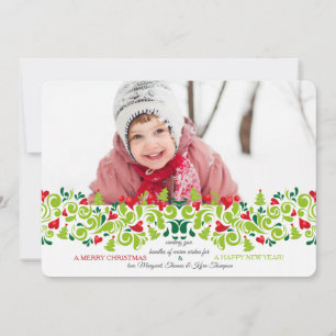 Carte de vœux de Noël avec photo d'amour à Noël