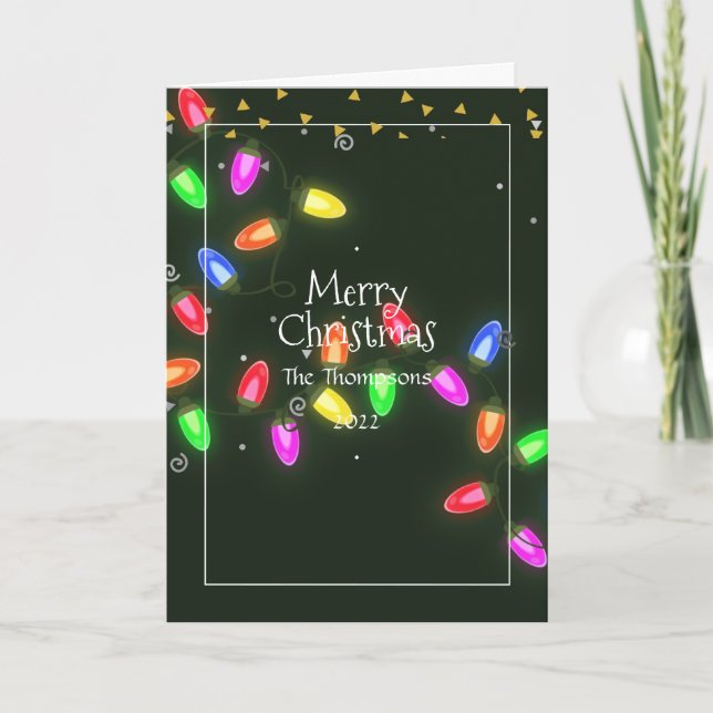 Carte de vœux de Noël avec photo de famille (Devant)