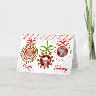 Carte de voeux de Noël avec photo et texte personn